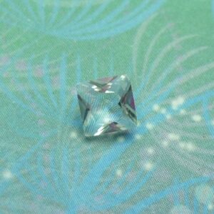Birthstone Square Jewel - April - Charm for Memory Lockets