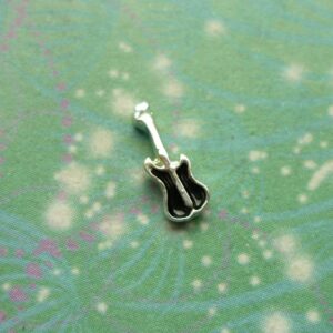 Black Guitar - Charm for Memory Lockets