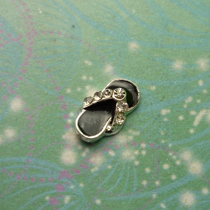 Black Thong - Charm for Memory Lockets
