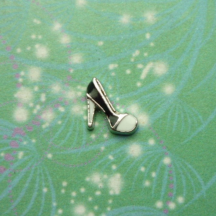 Black & White Heel - Charm for Memory Lockets