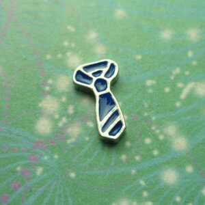 Blue Tie Charm - Charm for Memory Lockets