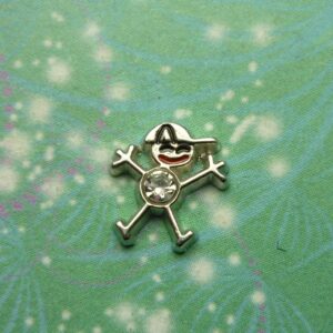 Boy Charm - Silver - Charm for Memory Lockets