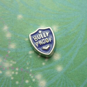 Bully Proof Shield Charm - Charm for Memory Lockets