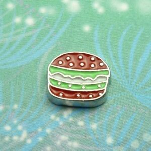 Burger Charm - Charm for Memory Lockets