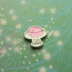 Cake on a Plate Silver - Locket Charm - Charm for Memory Lockets
