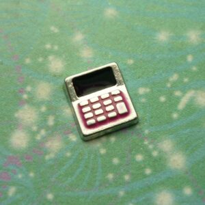 Calculator Pink Charm - Charm for Memory Lockets