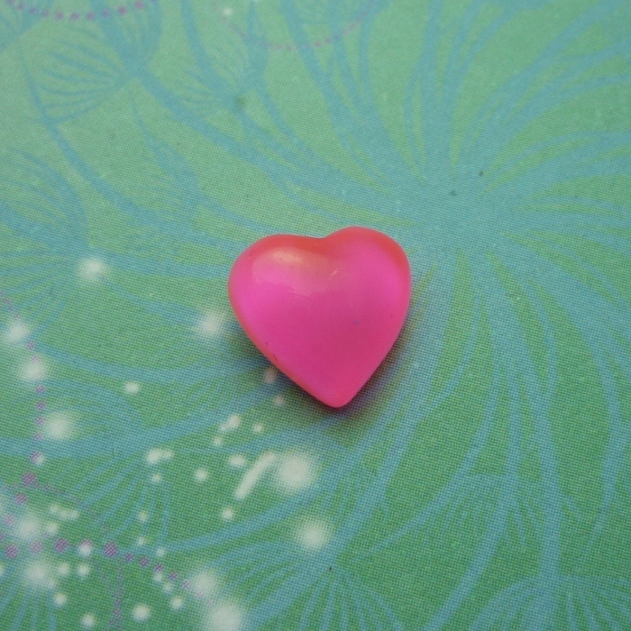 Candy Pink Heart - Charm for Memory Lockets