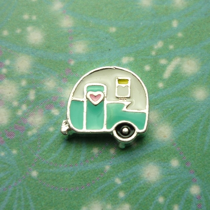 Caravan - Happy Travels - Charm for Memory Lockets