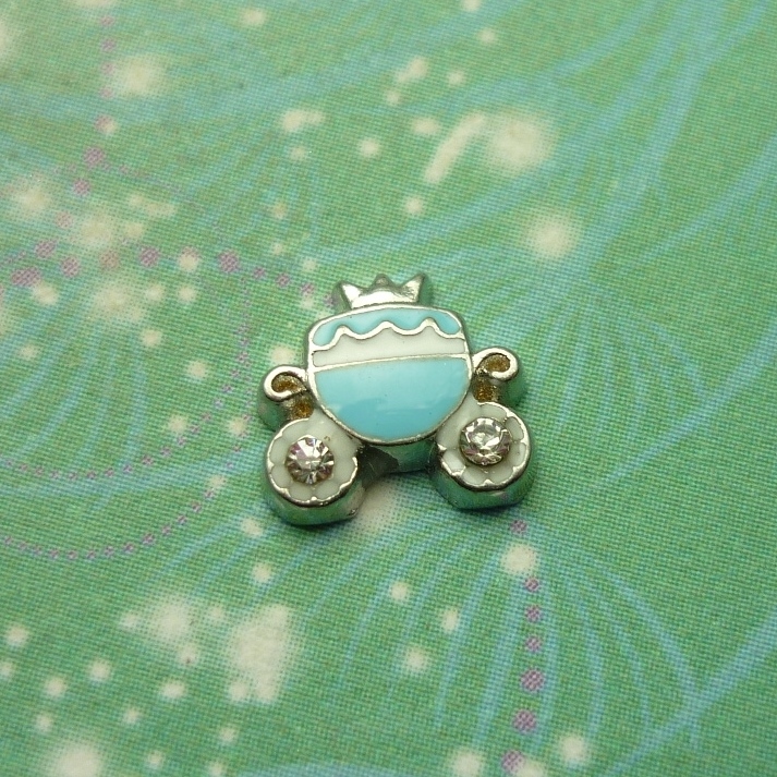 Carriage Blue - Charm for Memory Lockets