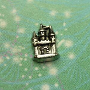 Castle Charm - Silver - Charm for Memory Lockets