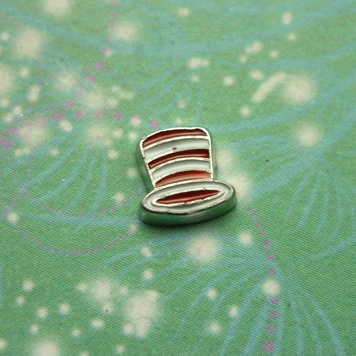 Cat in the Hat Charm for Lockets - Charm for Memory Lockets