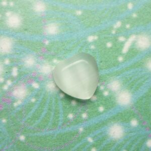 Cats Eye Heart - White - Charm for Memory Lockets