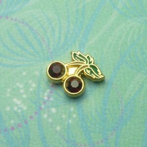 Cherries Gold - Charm for Memory Lockets