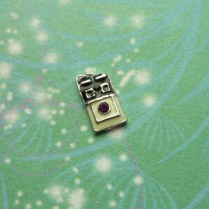 Chocolate Bar with Jewel - Charm for Memory Lockets
