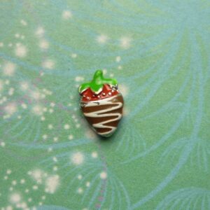 Chocolate Dipped Strawberry Charm - Charm for Memory Lockets