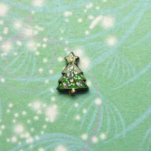 Christmas Tree with Snow - Charm for Memory Lockets