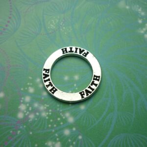 Circle Charm - Faith - Charm for Memory Lockets