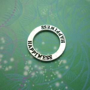 Circle Charm - Happiness - Charm for Memory Lockets