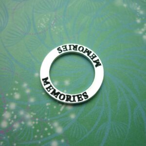Circle Charm - Memories - Charm for Memory Lockets