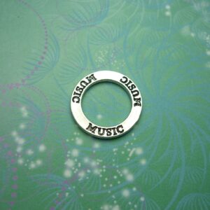 Circle Charm - Music - Charm for Memory Lockets
