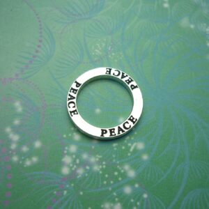 Circle Charm - Peace - Charm for Memory Lockets