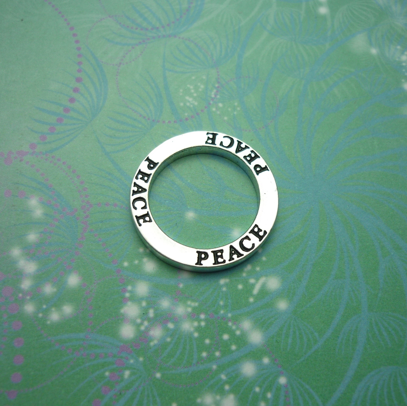 Circle Charm - Peace - Charm for Memory Lockets