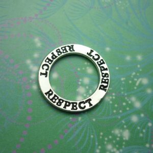 Circle Charm - Respect - Charm for Memory Lockets