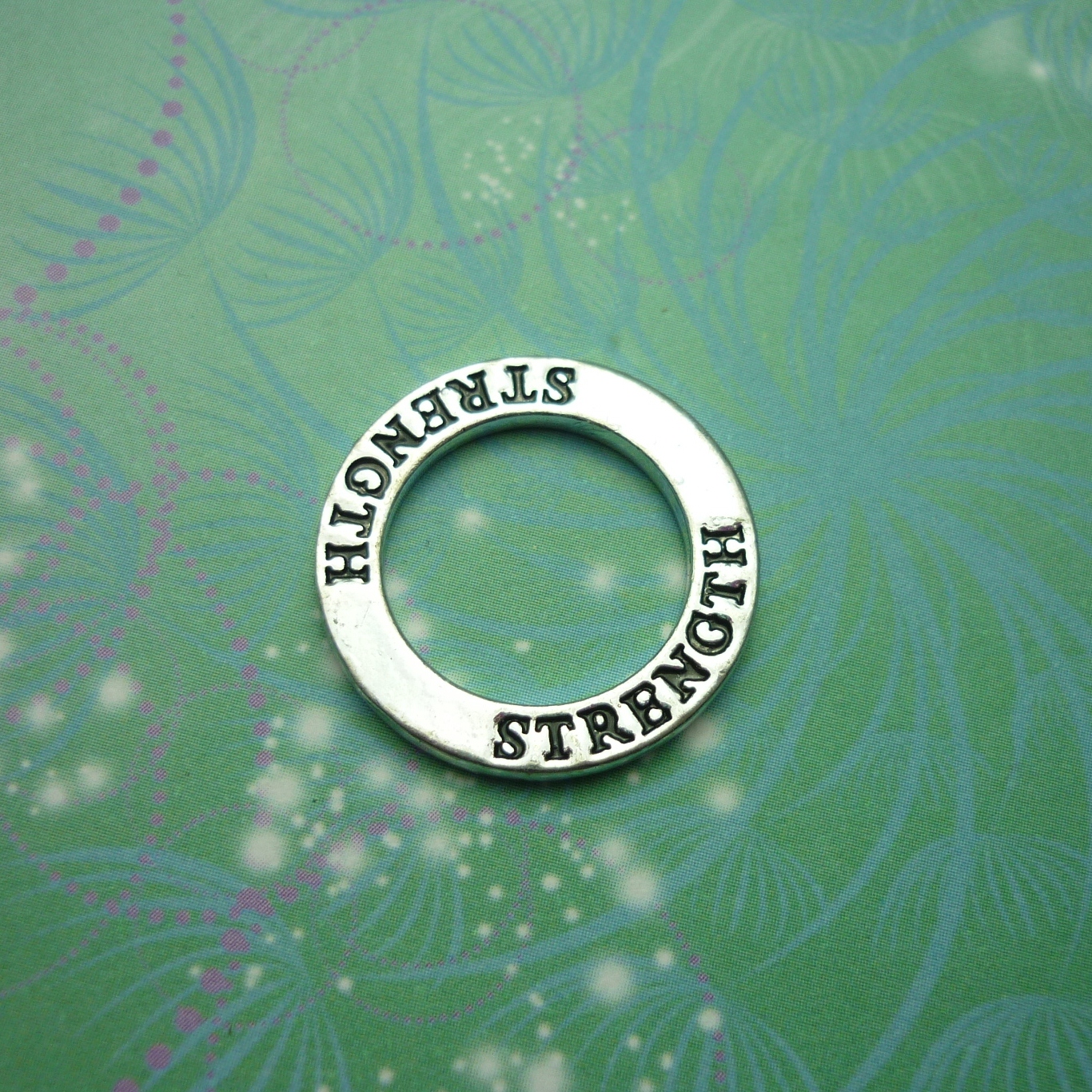 Circle Charm - Strength - Charm for Memory Lockets