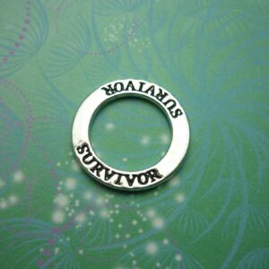Circle Charm - Survivor - Charm for Memory Lockets