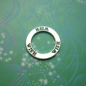 Circle Charm - Wish - Charm for Memory Lockets