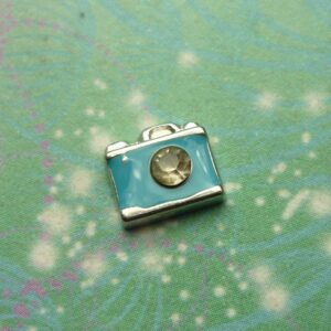 Coloured Camera - Blue - Charm for Memory Lockets