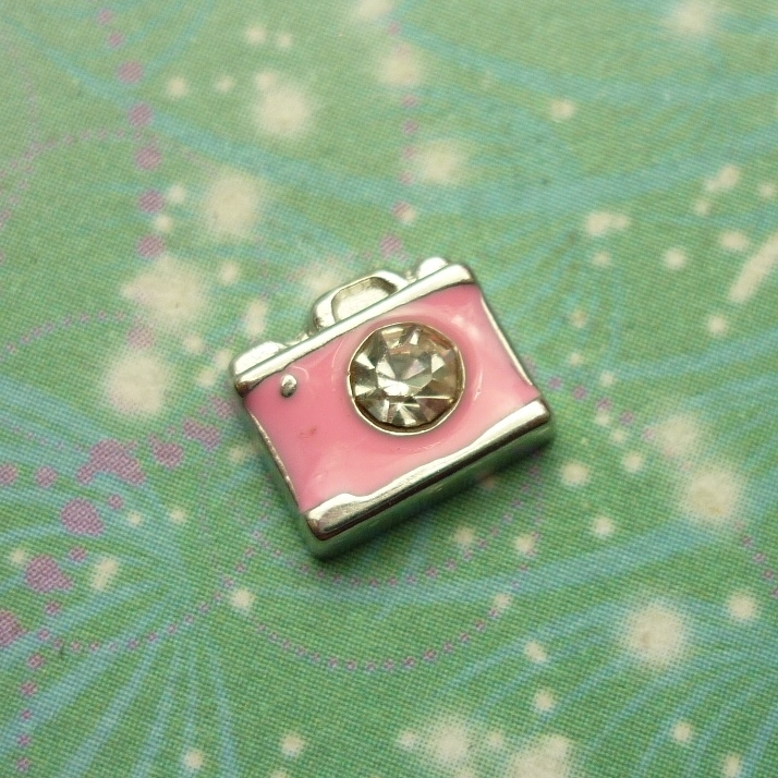 Coloured Camera - Pink - Charm for Memory Lockets