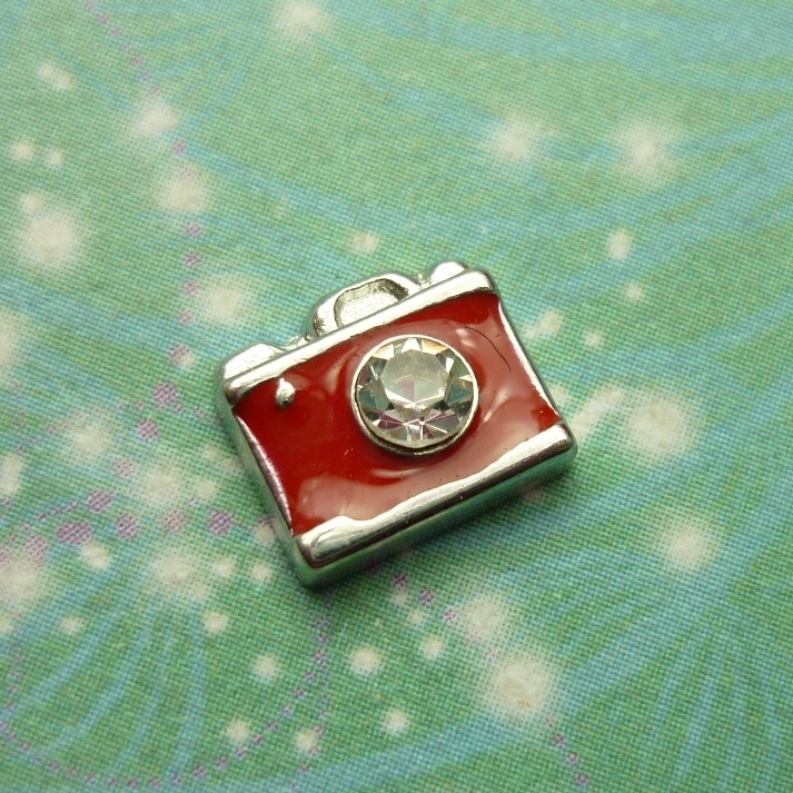 Coloured Camera - Red - Charm for Memory Lockets