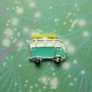 Combi Van with Surf Board - Charm for Memory Lockets