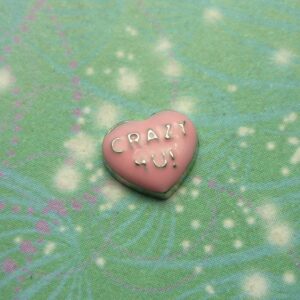 Crazy 4 You - charm for lockets - Charm for Memory Lockets