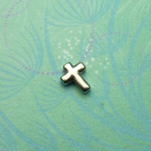 Cross  charm for lockets - Charm for Memory Lockets