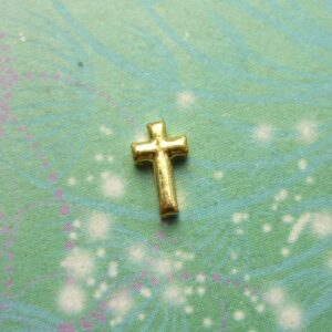 Cross Gold - Charm for Memory Lockets