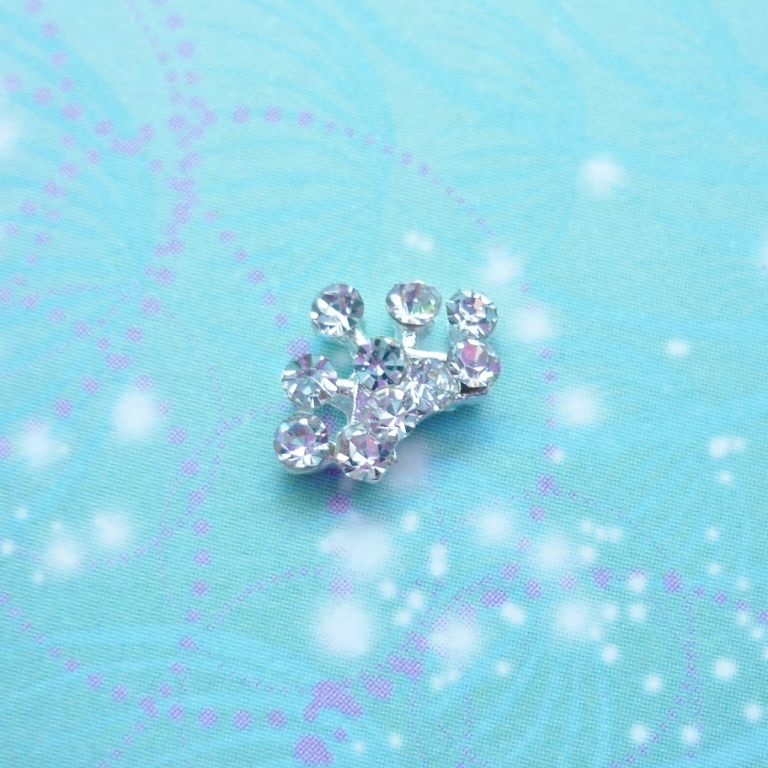 Crown - Sparkling Crystals - Charm for Memory Lockets