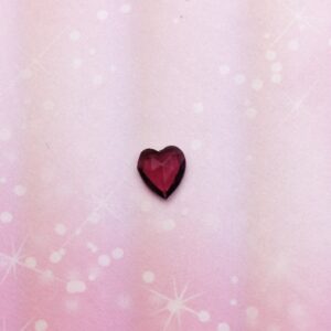 Crystal Heart -  Deep Amethyst - Charm for Memory Lockets