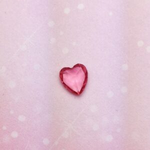 Crystal Heart -  Pink - Charm for Memory Lockets