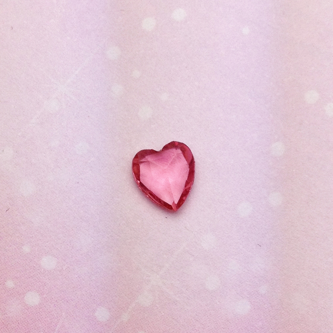 Crystal Heart - Pink - Charm for Memory Lockets