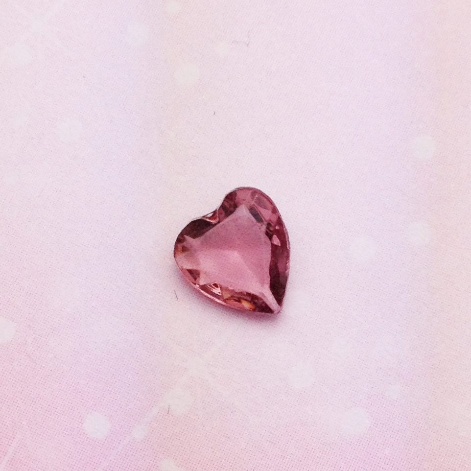 Crystal Heart - Purple - Charm for Memory Lockets