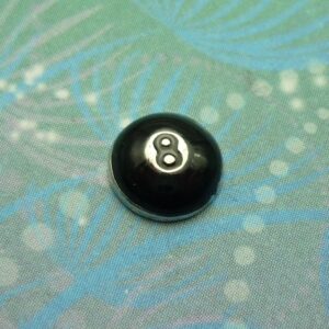 Cue Ball 8 Billards - Charm - Charm for Memory Lockets