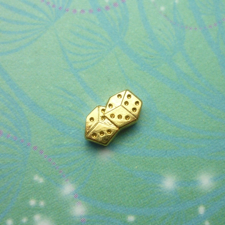 Dice Charm For Lockets - Charm for Memory Lockets
