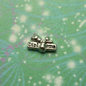 Diploma - Silver Charm - Charm for Memory Lockets