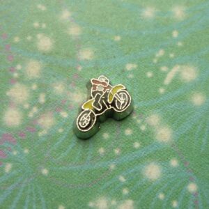Dirt Bike and Rider - Charm for Memory Lockets