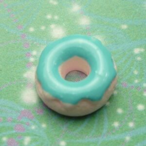 Donut - Blue Icing - Charm for Memory Lockets