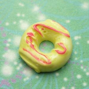 Donut - Yellow and Orange - Charm for Memory Lockets