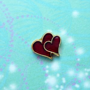 Double Hearts Charm - Charm for Memory Lockets