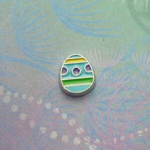 Easter Egg Blue - Charm for Memory Lockets